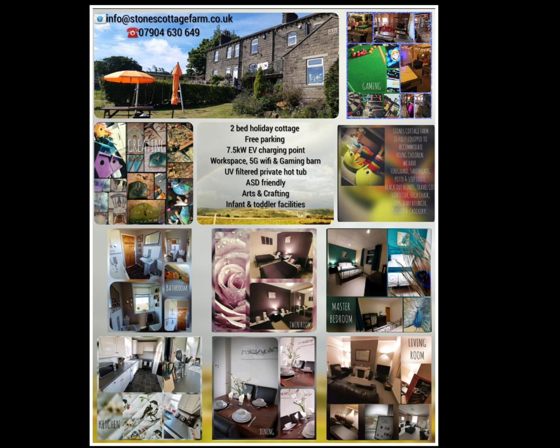 Stones Cottage Farm, Nr Haworth, Family Friendly, Work Friendly, Gaming Barn, Crafting, Free Wifi, Free Parking, Ev Point Oxenhope المظهر الخارجي الصورة