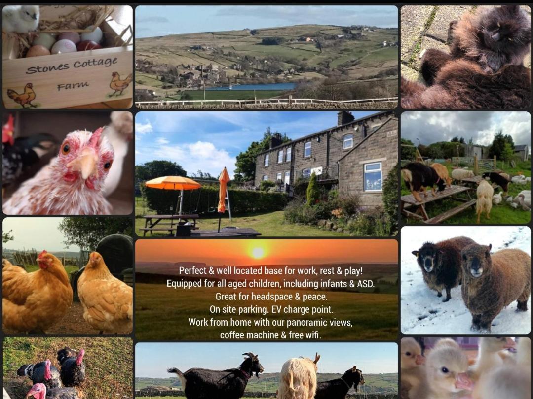 Stones Cottage Farm, Nr Haworth, Family Friendly, Work Friendly, Gaming Barn, Crafting, Free Wifi, Free Parking, Ev Point Oxenhope المظهر الخارجي الصورة